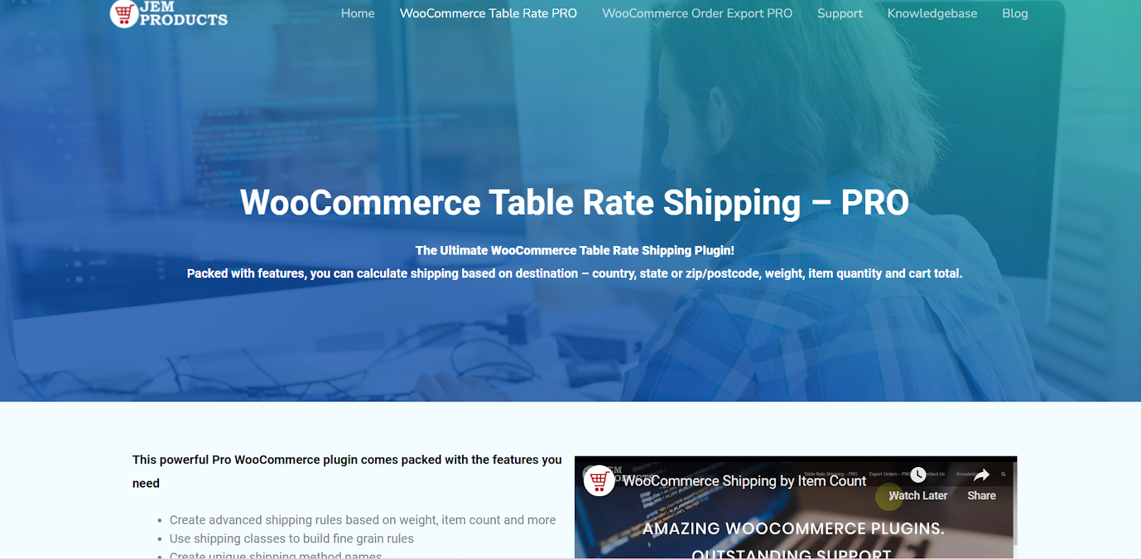 woocommerce table rate shipping