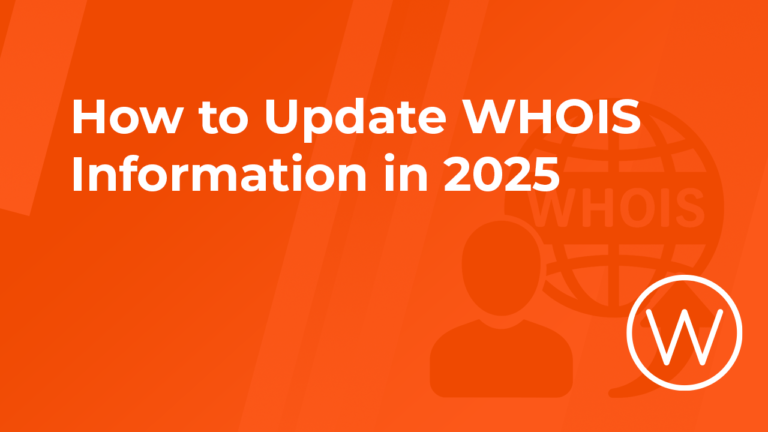 How to Update WHOIS Information in 2025