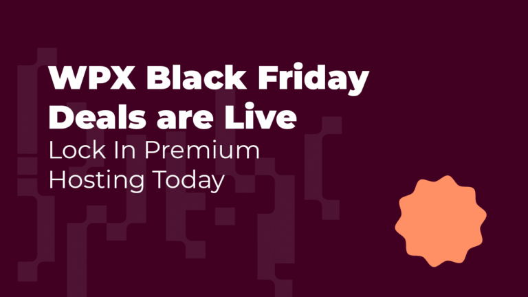 WPX Black Friday Deals