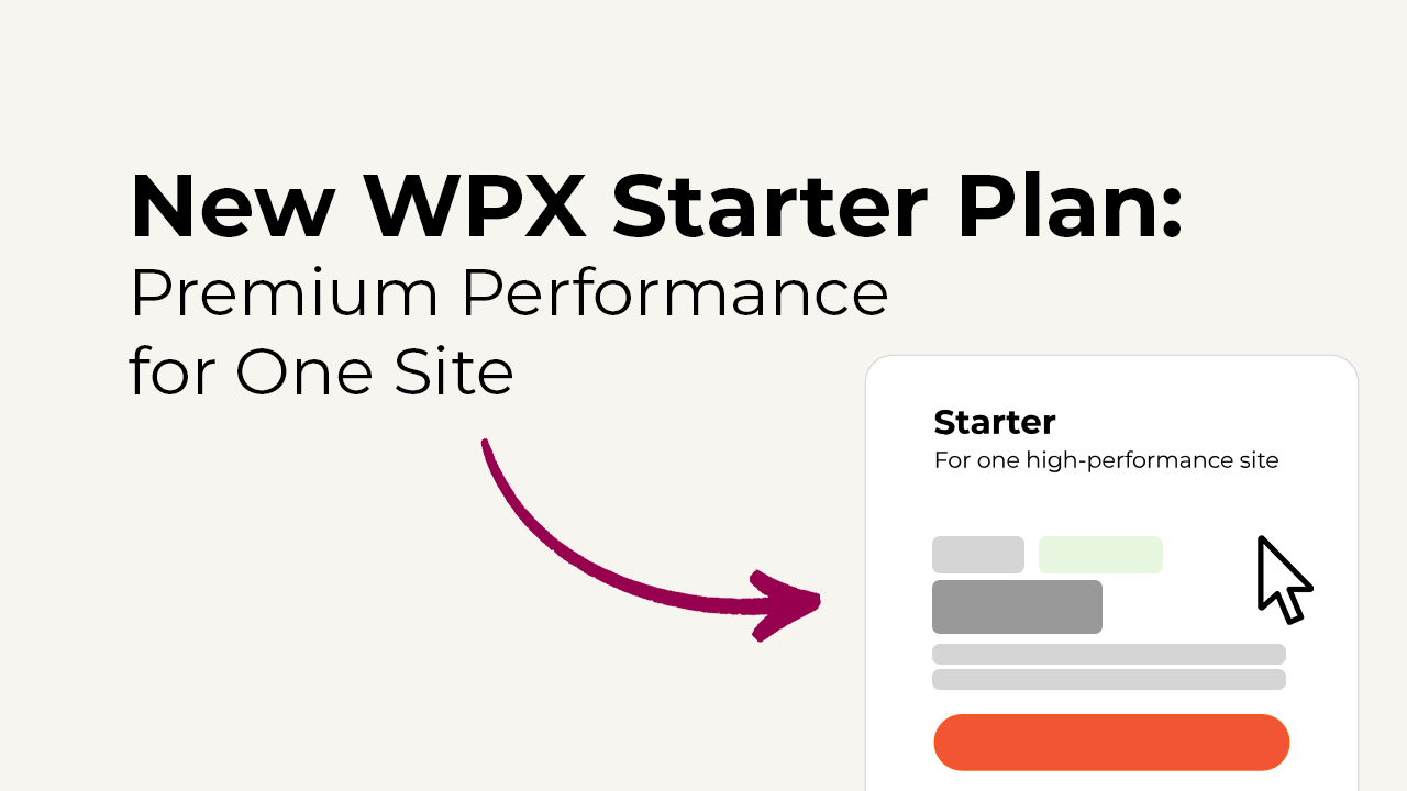 WPX Starter Plan -Premium Performance for One Site