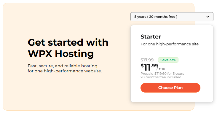 wpx seo hosting plans