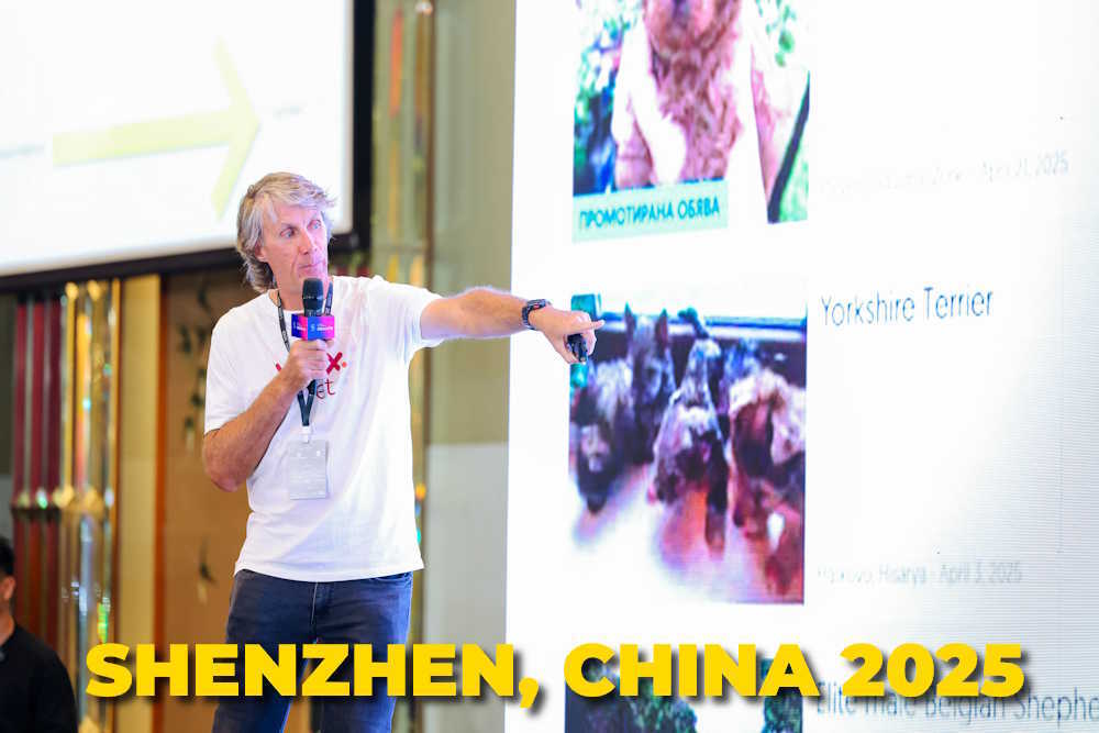 Terry Kyle on stage in Shenzhen China.